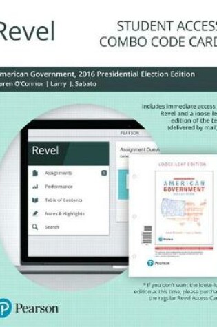 Cover of Revel for American Government