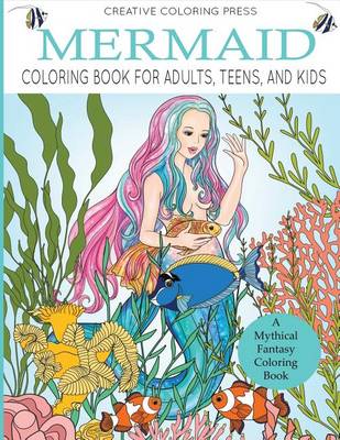 Book cover for Mermaid Coloring Book for Adults, Teens, and Kids