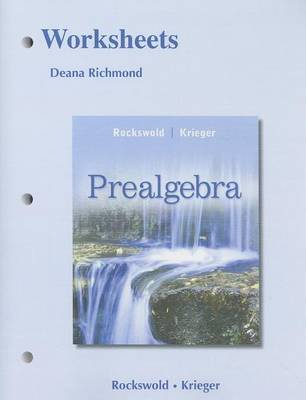 Book cover for Worksheets for Prealgebra