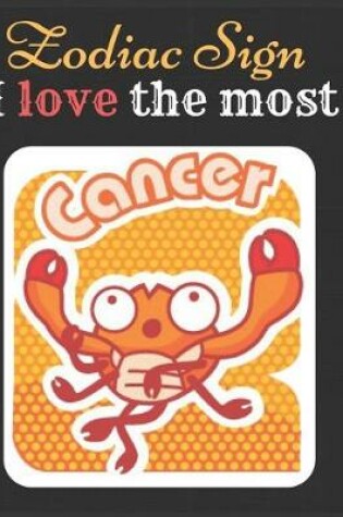 Cover of Cancer Zodiac Sign I love The Most Notebook Journal