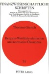 Book cover for Bergson-Wohlfahrtsfunktion Und Normative Oekonomie