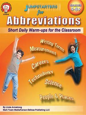 Book cover for Jumpstarters for Abbreviations, Grades 4 - 8