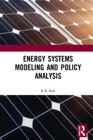 Cover of Energy Systems Modeling and Policy Analysis