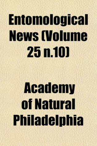 Cover of Entomological News (Volume 25 N.10)