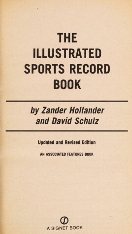 Cover of Hollander & Schultz : Illustrated Sports Record Book