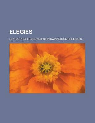 Book cover for Elegies