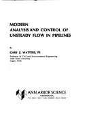 Book cover for Modern Analysis and Control of Unsteady Flow in Pipelines