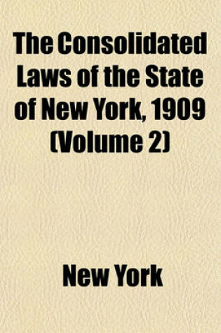 Cover of The Consolidated Laws of the State of New York, 1909 (Volume 2)