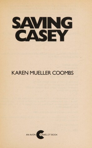 Book cover for Saving Casey