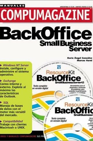 Cover of BackOffice Small Business Server 4.5 Manual de Configuracion y Uso