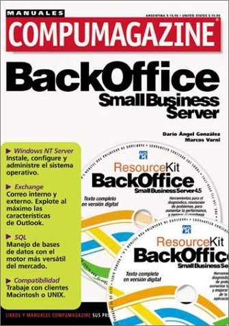 Book cover for BackOffice Small Business Server 4.5 Manual de Configuracion y Uso