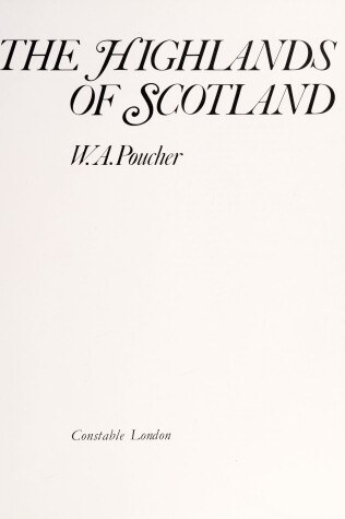 Book cover for The Highlands of Scotland
