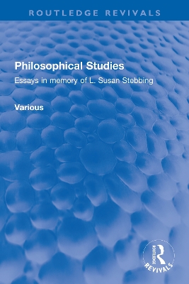 Book cover for Philosophical Studies