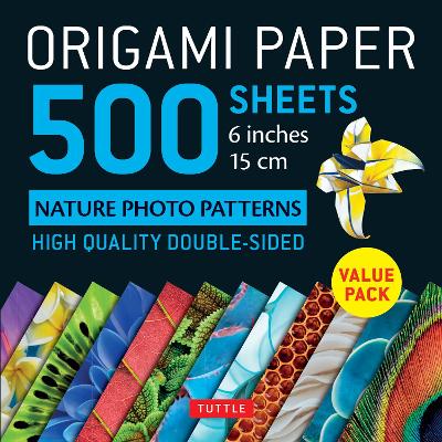 Book cover for Origami Paper 500 sheets Nature Photo Patterns 6 (15 cm)