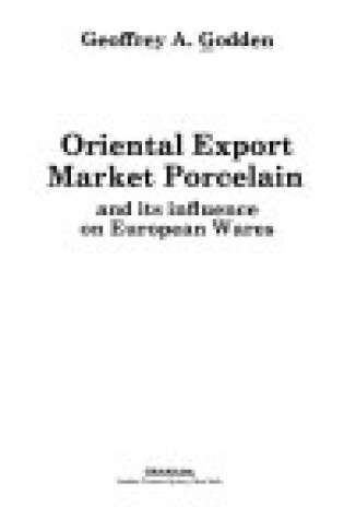 Cover of Oriental Export Market Porcelain