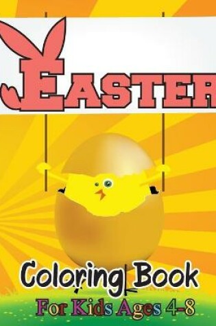 Cover of Easter coloring book for kids ages 4-8