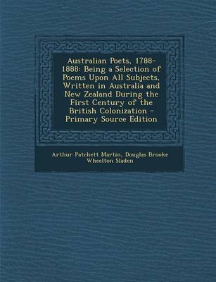 Book cover for Australian Poets, 1788-1888