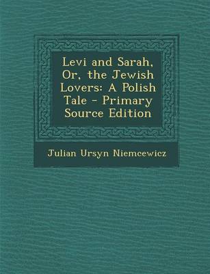 Book cover for Levi and Sarah, Or, the Jewish Lovers