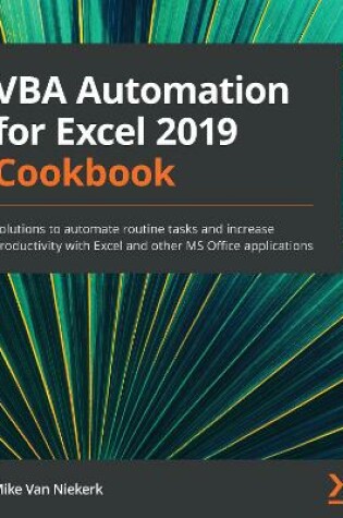 Cover of VBA Automation for Excel 2019 Cookbook