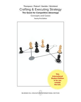 Book cover for Crafting & Executing Strategy: The Quest for Competitive Advantage: Concepts and Cases