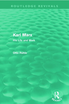 Cover of Karl Marx (Routledge Revivals)