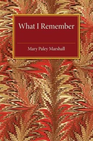 Cover of What I Remember