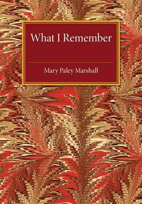 Book cover for What I Remember