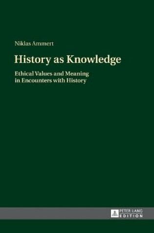 Cover of History as Knowledge