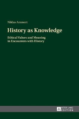 Book cover for History as Knowledge