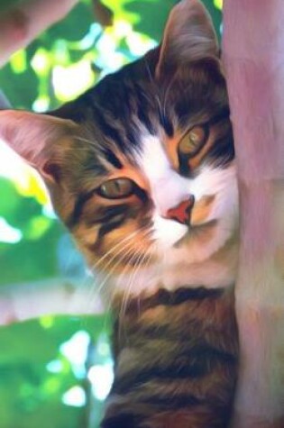 Cover of Journal Notebook For Cat Lovers - Tabby In A Tree