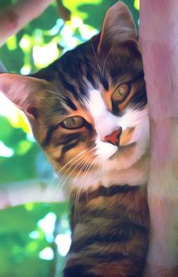 Book cover for Journal Notebook For Cat Lovers - Tabby In A Tree