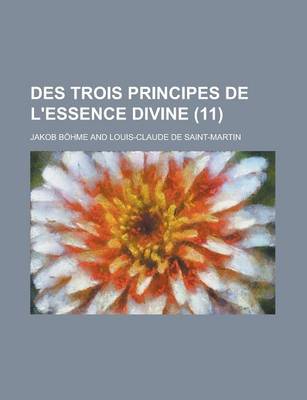 Book cover for Des Trois Principes de L'Essence Divine (11)