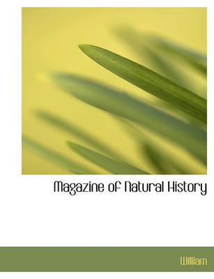 Book cover for Magazine of Natural History