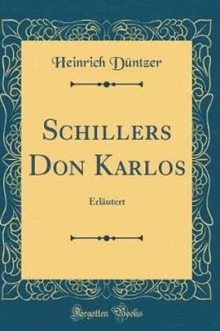 Cover of Schillers Don Karlos