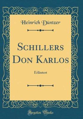 Book cover for Schillers Don Karlos