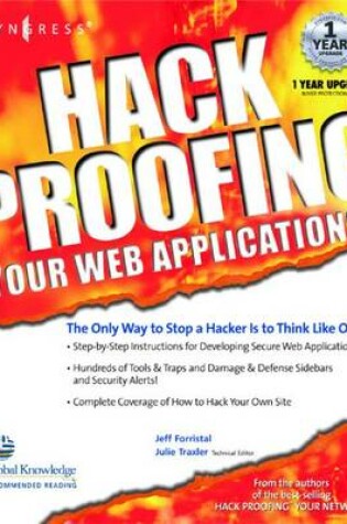 Cover of Hack Proofing Your Web Applications