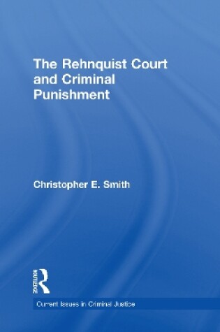 Cover of The Rehnquist Court and Criminal Punishment