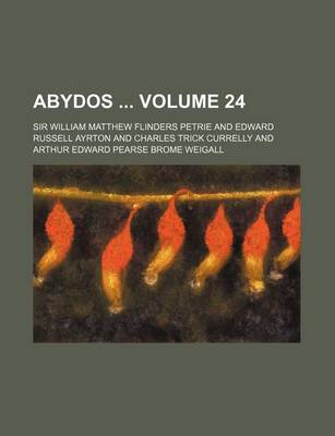 Book cover for Abydos Volume 24