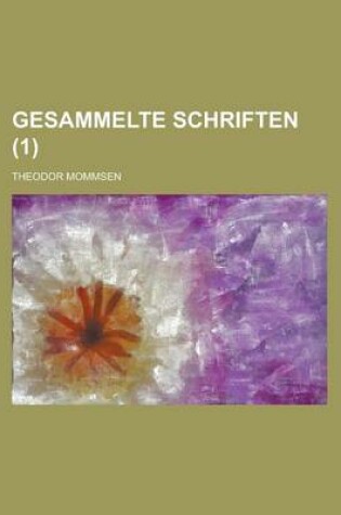 Cover of Gesammelte Schriften (1)