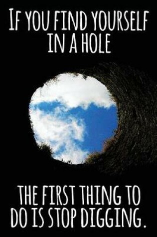 Cover of If You Find Yourself in a Hole the First Thing to Do Is Stop Digging