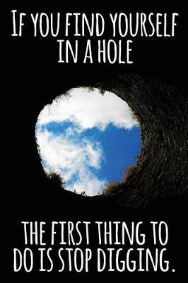 Book cover for If You Find Yourself in a Hole the First Thing to Do Is Stop Digging