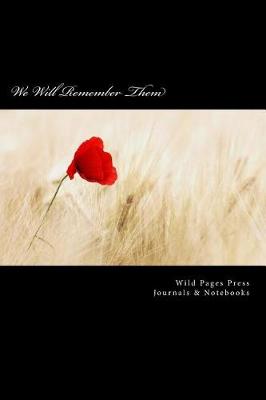 Book cover for We Will Remember Them (Journal / Notebook)