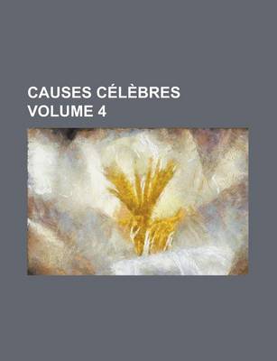 Book cover for Causes Celebres Volume 4