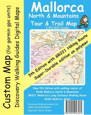 Book cover for Mallorca North & Mountains Tour & Trail Custom Map