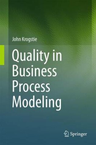 Cover of Quality in Business Process Modeling