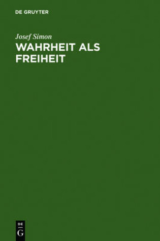 Cover of Wahrheit als Freiheit