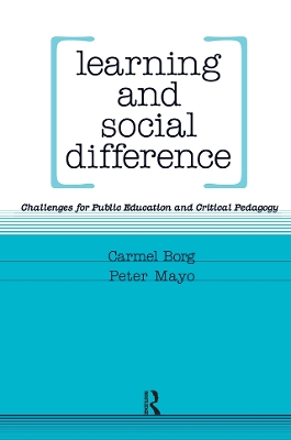 Book cover for Learning and Social Difference