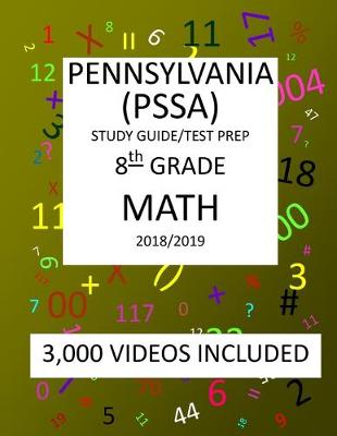 Book cover for 8th Grade PENNSYLVANIA PSSA, 2019 MATH, Test Prep