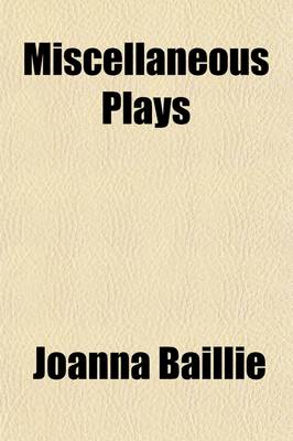 Book cover for Miscellaneous Plays