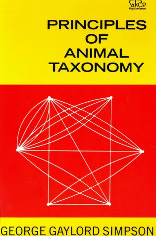 Cover of Principles of Animal Taxonomy